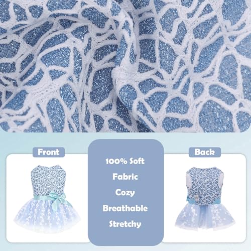 Image of CuteBone Dog Birthday Dress Girl Puppy Skirt Tutu Cat Wedding Outfit Pet Party Clothes for Small Dogs Costume DD22L