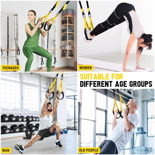 Coobons Home Resistance Training Kit, Bodyweight Resistance Bands With Handles, Door Anchor, Resistance Trainer Fitness Straps For Full-Body Workout, Heavy Duty Exercise Bands For Home Gym Workout Equipment thumb #5