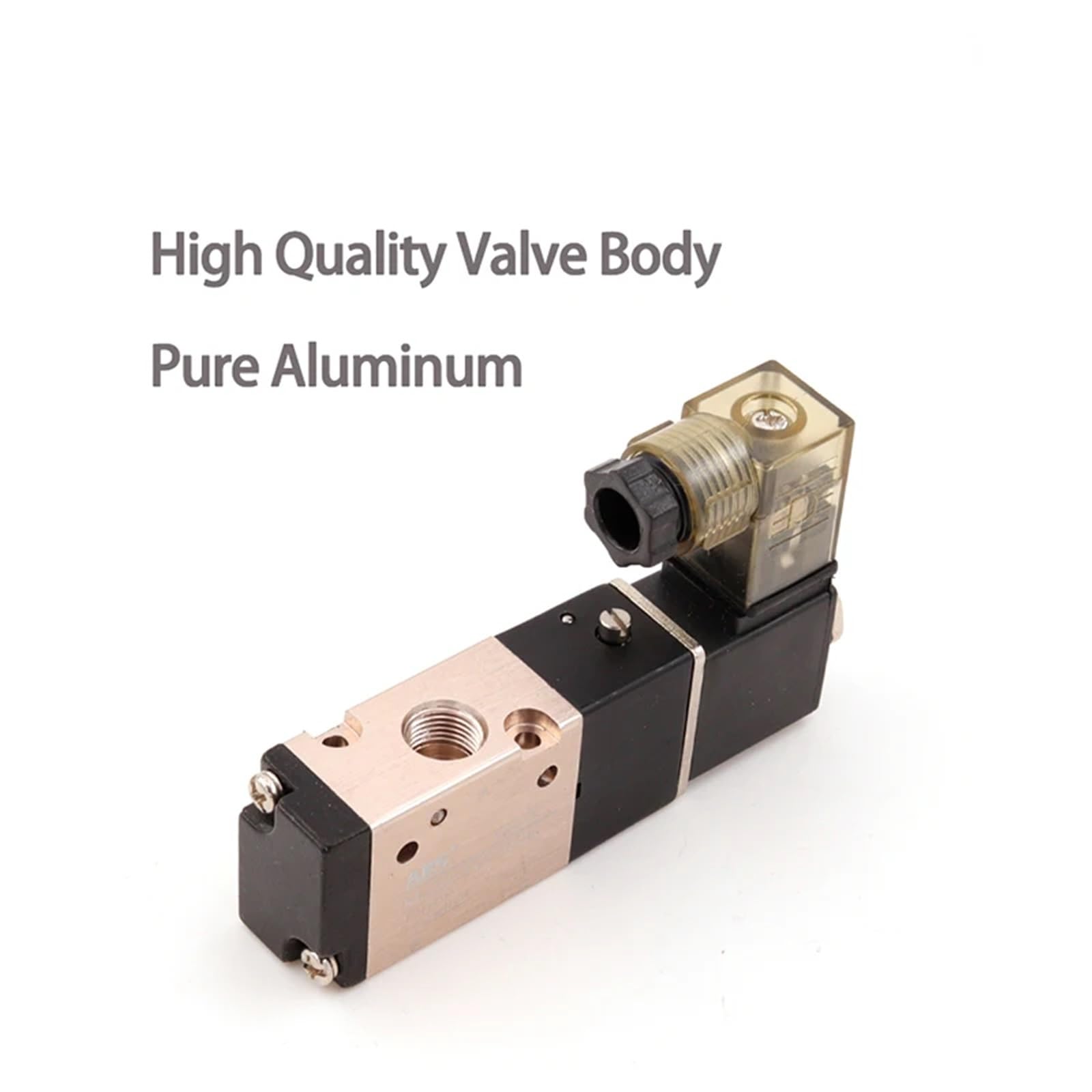 Electroválvula neumática 3V110-06, 3 vías, 2 Posiciones, Control de Gas, válvula magnética de Aire, CC/CA, Bobina, voltios, Accesorios de Manguera(with Line,Motor with Bracket)