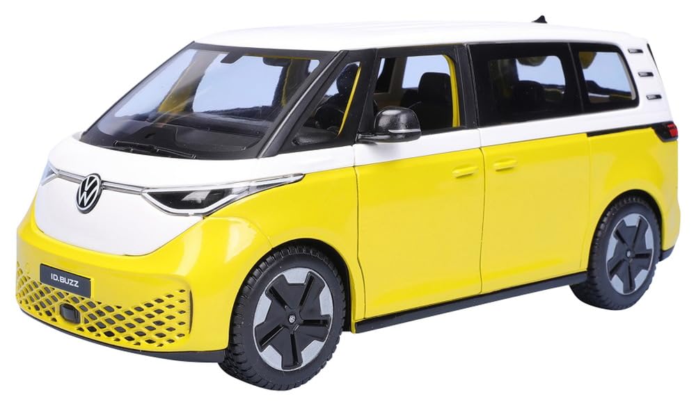 Kyosho Multicolor Maisto 1/24 Volkswagen Id. Buzz 2023 Yellow/White Finished Product
