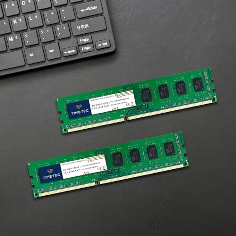 Timetec 8GB DDR3 1600MHz(DDR3-1600) PC3-12800 Non-ECC Unbuffered 1.5V CL11 2Rx8 Dual Rank 240 Pin UDIMM Desktop PC Computer Memory RAM Module Upgrade DDR3 8GB 상세이미지 5