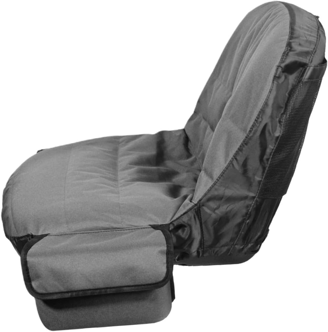 Lawn Mower Seat Cover Oxford Cloth Weatherproof Tractor Seat Protector Storage Pouch for Riding Mowers