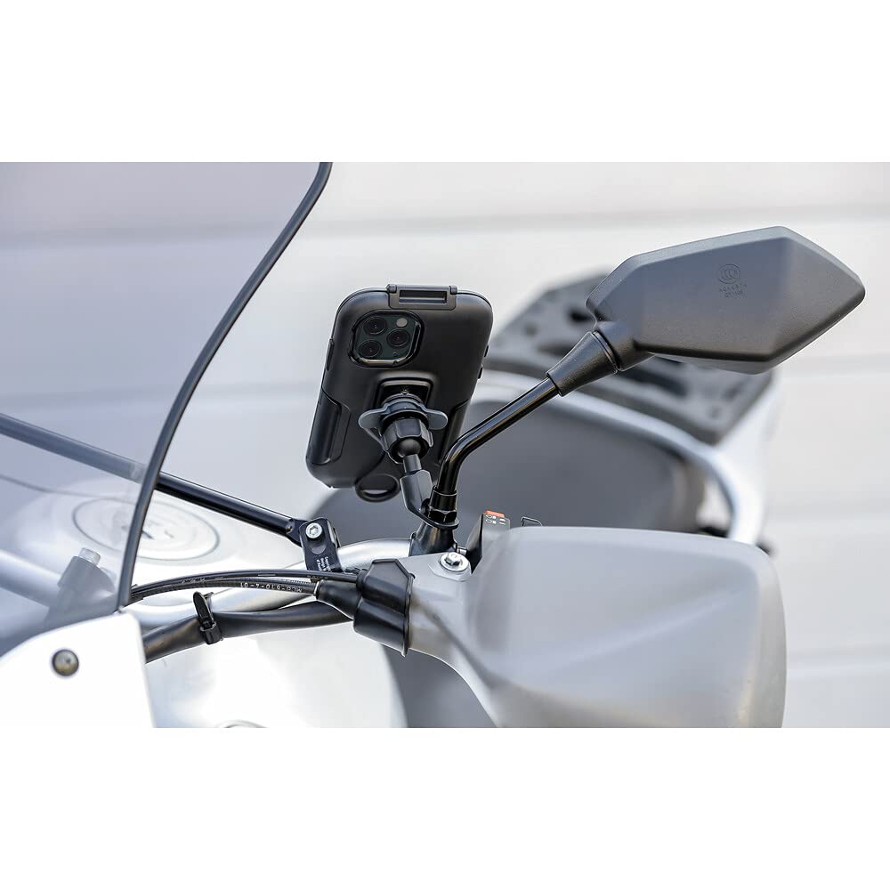 Lampa 90562 Titan Opti Pole, Attacco specifico per specchietti o Viti Passanti Compatibile con custodie Opti Line, Nero