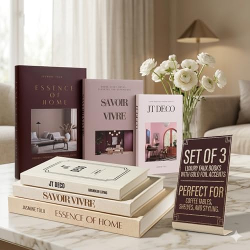 Decorative Books for Home Decor - Coffee Table Hardcover Book
