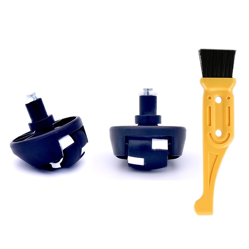 2 Pack Replacement Front Wheel Caster Assembly for ECOVACS DEEBOT Slim 35 45 M80 Pro M81 M82 M85 M88 N78 R95 R96 R98 Robotic Vacuum Cleaner with Brush