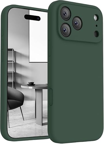 Silicone Case Compatible With iPhone 17 Pro Max - Olive Green