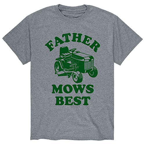 Father Mows Best - Mens Short Sleeve Graphic T-Shirt