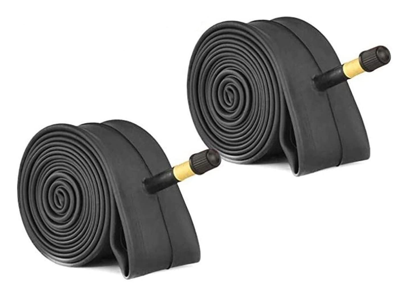 Fahrradschlauch, 2 ausgestattet mit einem Fahrradreifenschlauch, Reifenreparaturset, drei selbstklebenden Hebeln, 6 Mountainbike-Reifenschläuchen (schwarz, 24 Zoll)(Black 26inch)