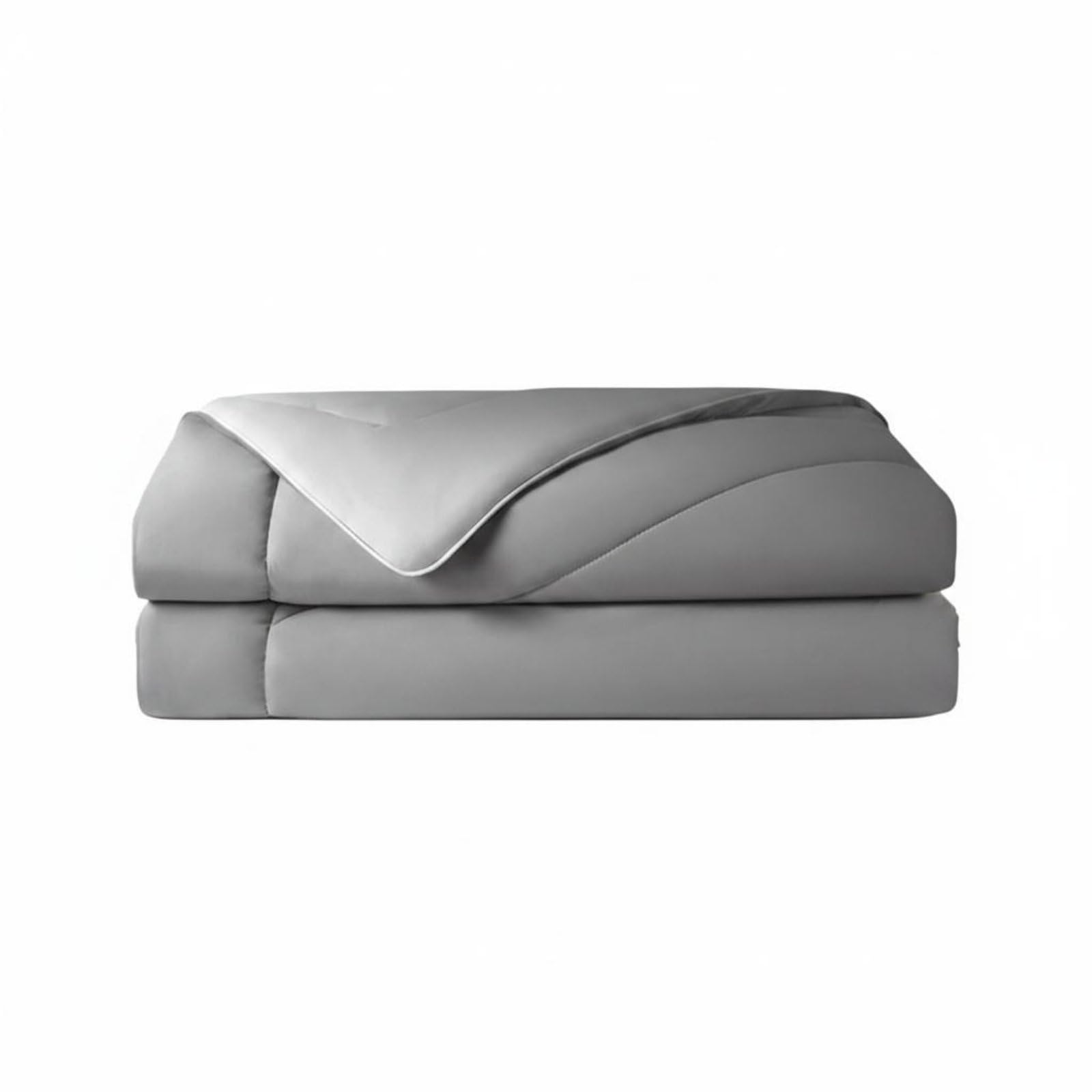 Manta Enfriadora Cobija Fresca Ligero Tejido Suave Sensación Fresca Estructura Transpirable Capa Acogedora para Cama en de y Apartamentos, Gris, Twin 173x229 Cm