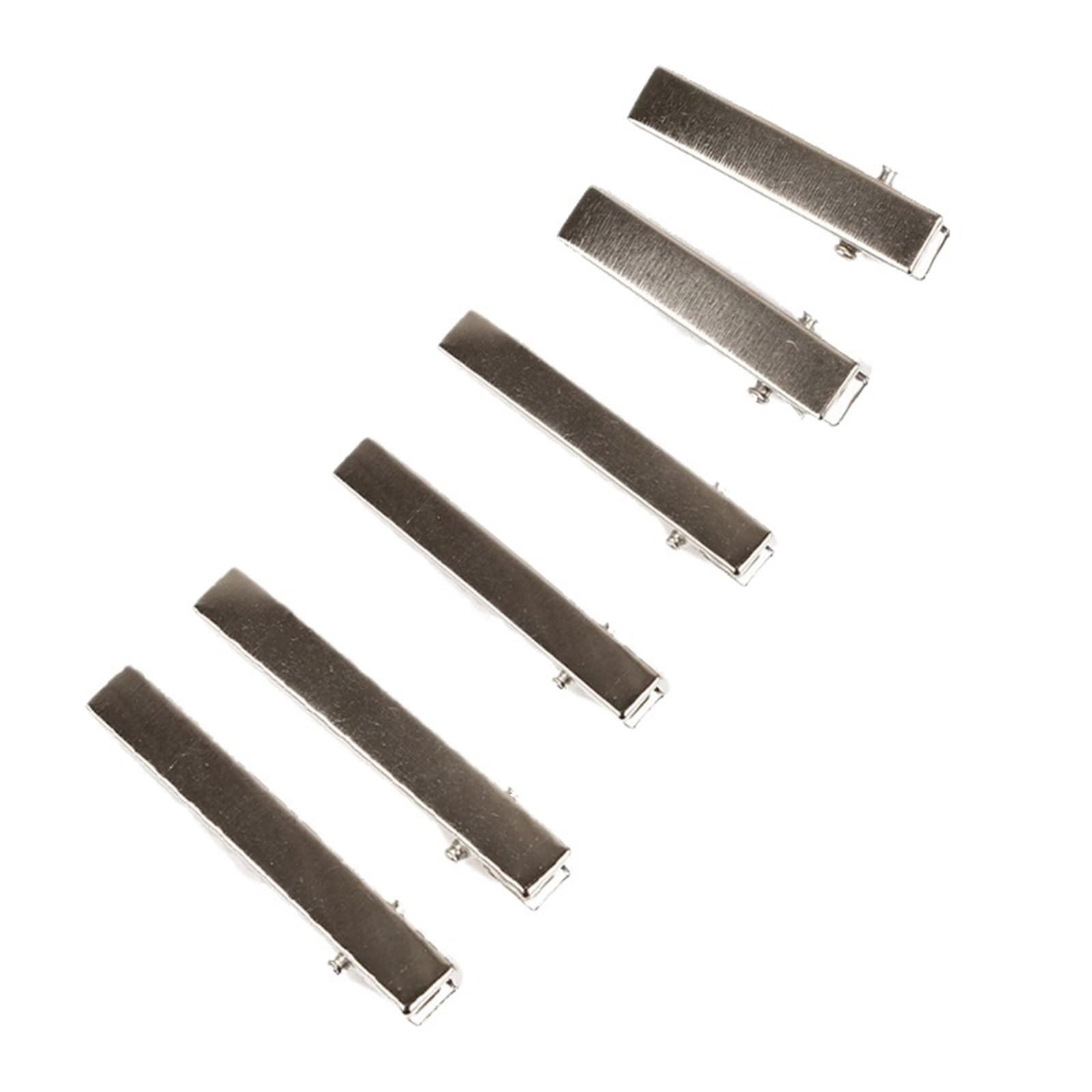 20 pezzi di fermagli for capelli in metallo rodio nero materiale fai da te for strumenti for lo styling dei accessori per Donne(5.7cm 20Pcs Black)