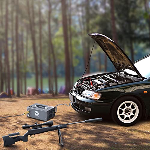 Pcp Air Compressor With Built-In Power Adapter,Auto-Shutoff,Oil &Water-Free, 4500Psi/30Mpa-5000Psi/35Mpa, Power By 110V /220V Ac Or 12V Dc For Air Gun, Paintball/Scuba Tank,Suv Tires (Manual) #TOP4