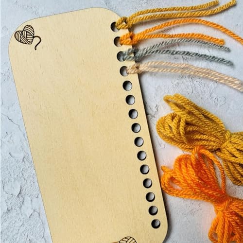 Image of 3 Pcs Temperature Blanket Planner, Reusable Wood Blanket Color Chart, Blank Shade Card, Wool Shade Organiser, Crochet Blanket Color Chart, Crochet Knitting Accessories, Gift for Crafter