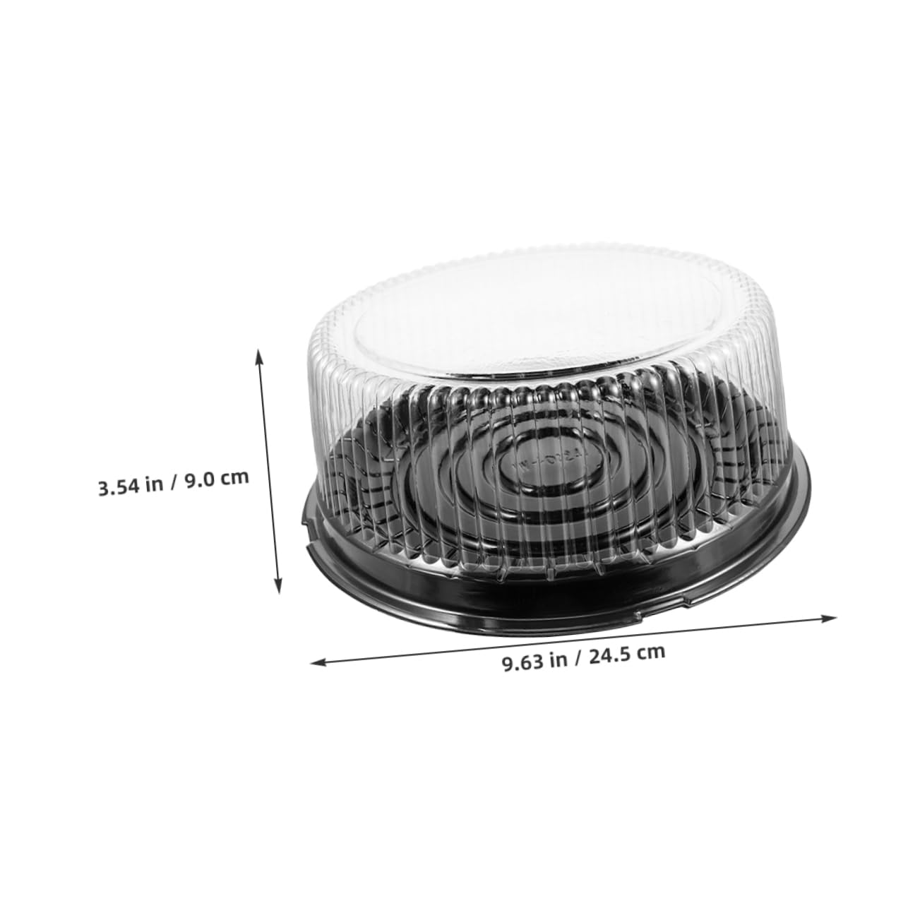 Ciieeo 20pcs Clear Cake Carrier with Lid Bakery Dessert Containers Airtight Boxes for Cheesecake Mousse and Pastry Transport