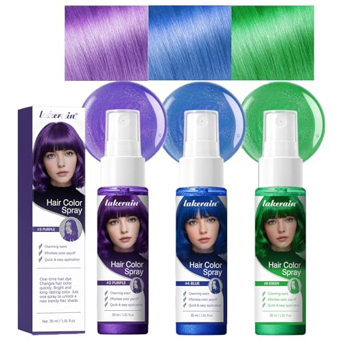 Spray temporal para color de cabello 3 pack miniatura 1
