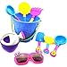 Produktbild Vi.yo Strand Spielzeug Set Plastik Schloss Formen Schaufel Spaten Schaufel Rake Wasserkocher Kinder Spielzeug BPA frei (Bunte 9 Stück 1)