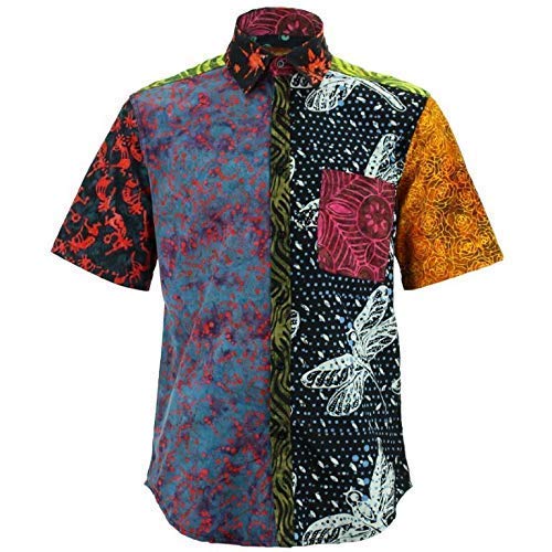 Chemise manches courtes Loud Originals imprimé bloc original taille 14.5 vintage pour homme