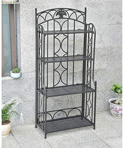 International CaravanInternational Caravan Segovia Iron 4-Tier Bakers Rack