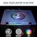 KLIM Orb + Laptop RGB Cooler - 11 to 15.6 Inch + Laptop Gaming Cooling + USB Fan with Metal Grille + Stable + Mac and PS4 Compatible