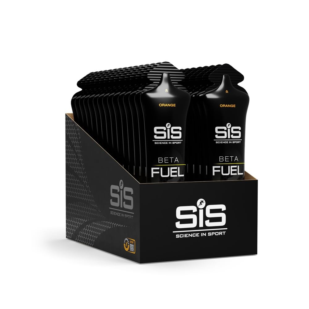 Science in Sport Beta Fuel Gel Gel Energético de Doble Fuente 30 x 60ml Naranja Vegano - 40g de Carbohidratos en Proporción 1:0.8, Muy Buen Proveedor de Energía