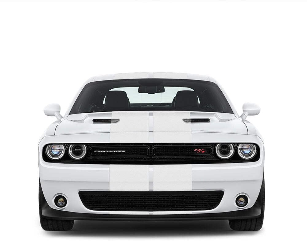 Dual 12"" Racing Stripes Self Healing fits Dodge Challenger Hellcat 2018 to 2022