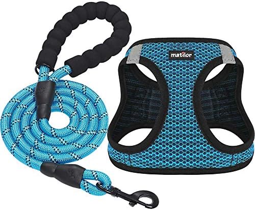 matilor Dog Harness Step-in Breathable Puppy Cat Dog Vest Harnesses for Small Medium Dogs