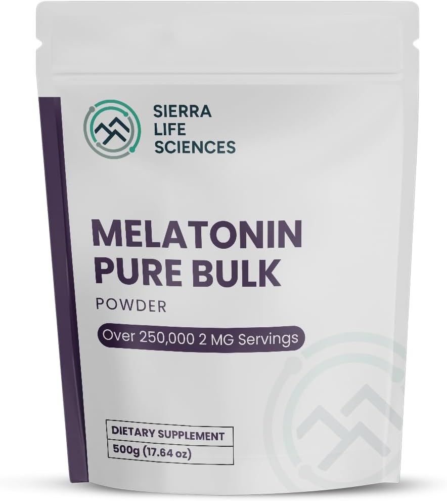 Melatonin | Natural Sleep Aid Bulk Powder | Custom Dose 2mg - 5mg Replace Capsules (500g - 250,000 Doses)