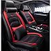 Produktbild Auto sitzbezüge Autositzbezug Komplettset Wasserdichte PU-Leder-Sitzmatten Universal for kompatible BMW F10 F11 F15 F16 F20 F25 F30 F34 E60 E70 E90 3. Januar 4 5 7 Serie GT X1 X3 X4 X5 X6, Schwarz & R