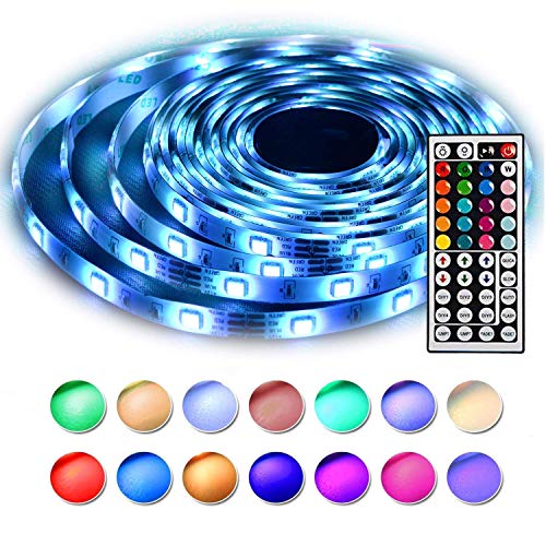 LEN 5m-5050smd-fs-150leds-RGB 16.4ft/5M-Waterproof Remote Power Supply, LED Strips 5050SMD 150Leds Lights Full Kit, 24v-5050-300leds-notwaterproof