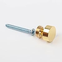 Vista 5 de TOPNIKE - Tornillos de espejo, clavos decorativos de latón para espejo, 0.6 pulgadas, oro pulido, paquete de 4