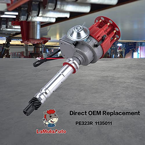 LaMulaAuto R2R Ready to Run Ignition Distributor PE323R 1135011 for SBC BBC Small & Big Block Chevy 305 327 350 454 V8 Engine
