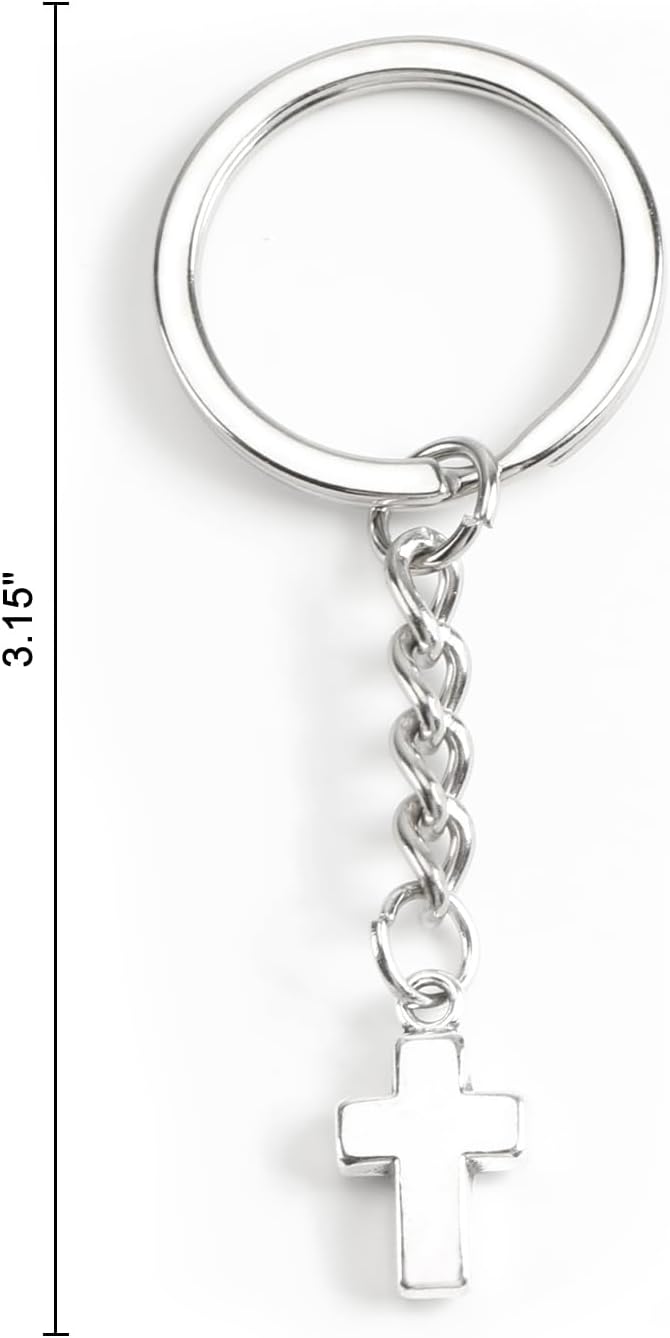 Cross Keychains Christian Inspirational Keychain Bible Verse Keychains Sunday Accessories Christians Keyring - Image 2
