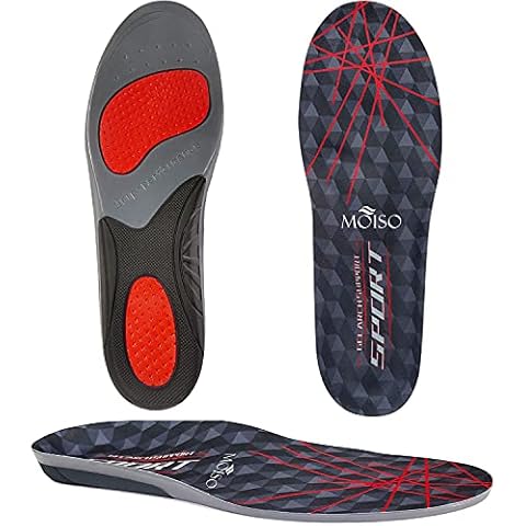 MOISO Gel Sports Comfort Insoles with Arch Support Cover