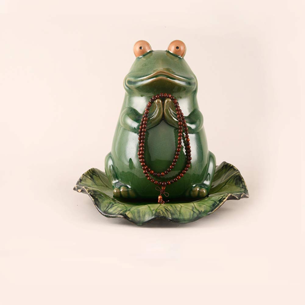 Grenouille Zen de Jardin Féerique : Décoration Extérieure pour Terrasse de Style Bouddha