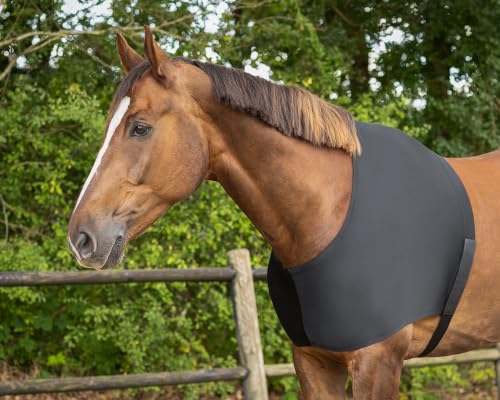 NETPROSHOP Elasthan Brustschutz/Schulterschutz, Verhindert das Reiben von Pferdedecken Gr. S/M/L/XL