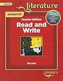 Glencoe Literature Interactive Teacher Edition: Read and Write, On-Level, (Course 2) [2008]