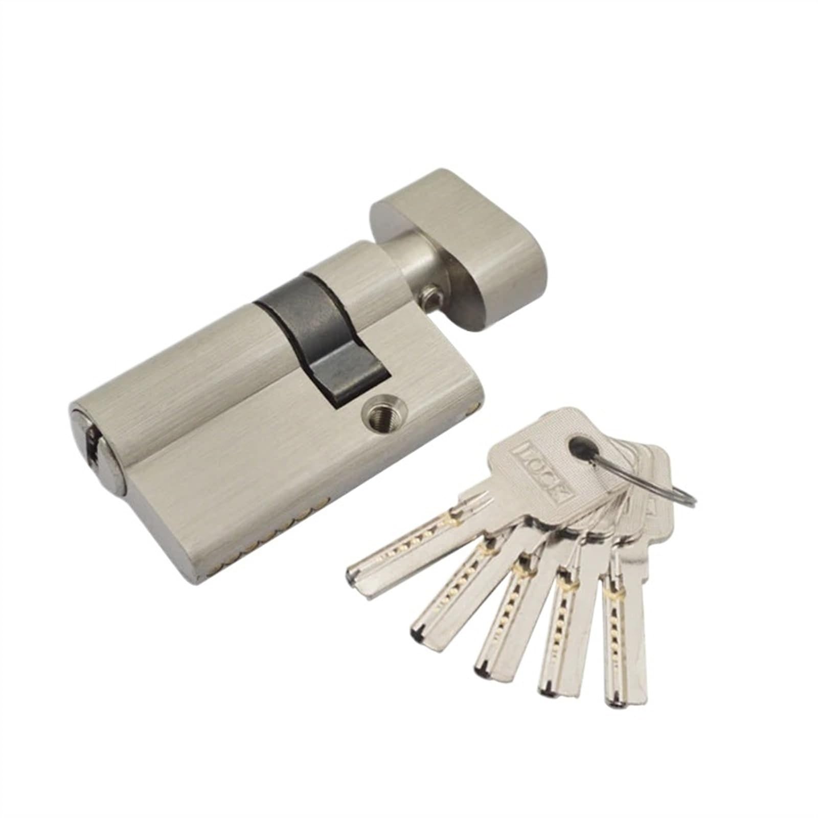 Euro Cylinder Profile Mortise Brass Door Lock with 5 Keys(S)