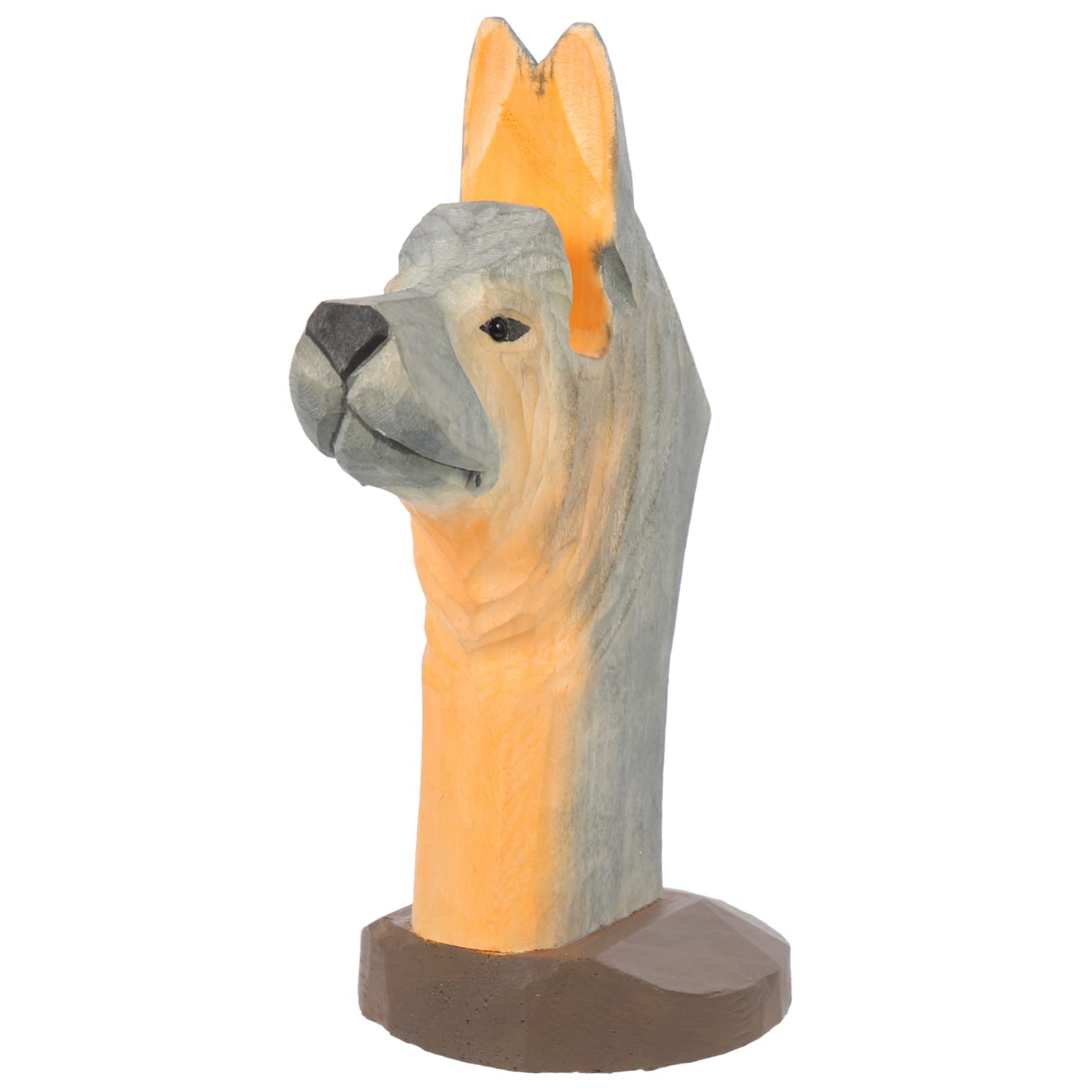 ERINGOGO Adorable Wooden Animal Shaped Eyeglasses Holder Cute Dog Design Craft Glasses Stand for Home Office Eyewear Storage Rack