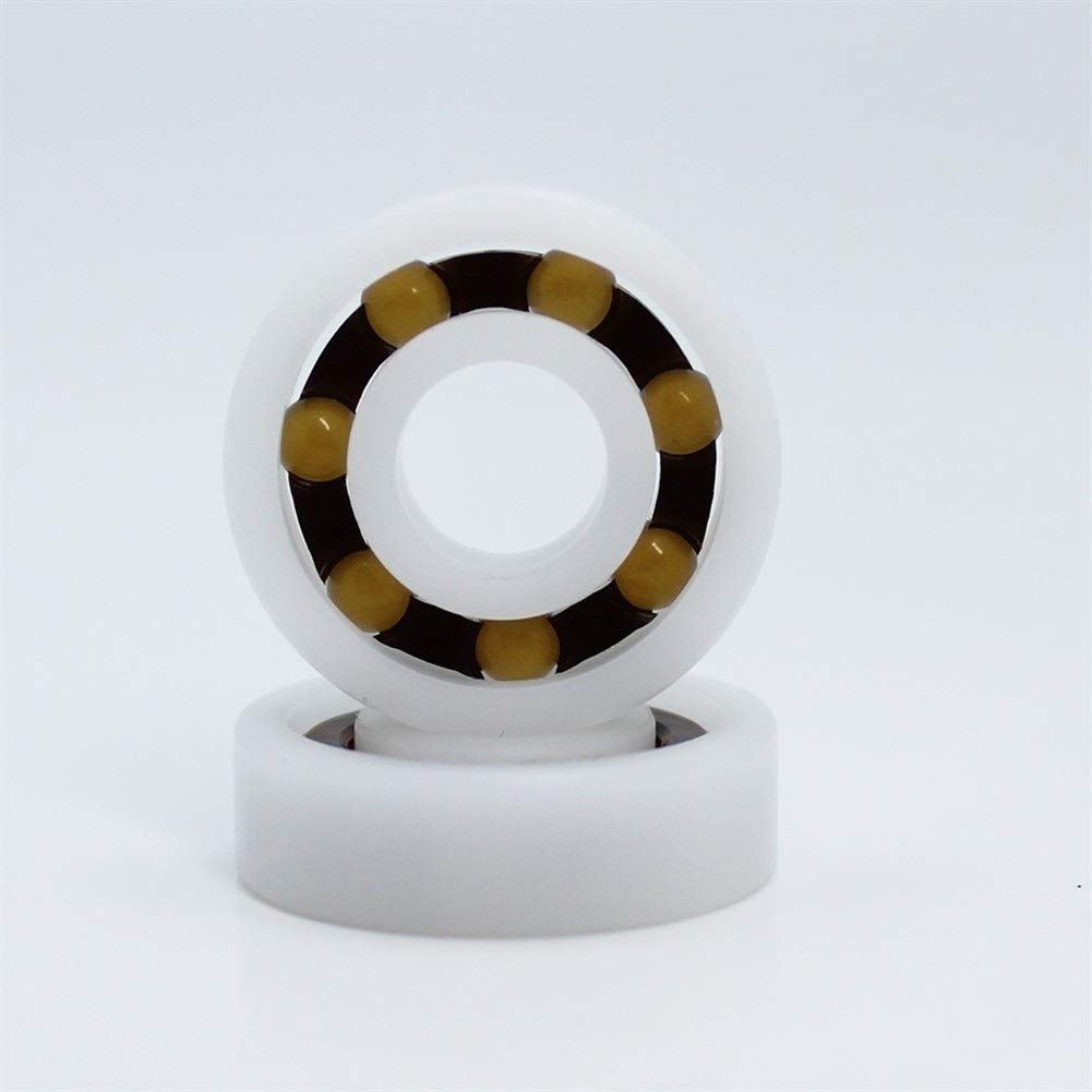5 rodamientos Pom 603 604 605 606 607 608 609 Bolas de Cristal rodamientos de Bolas de Jaula de Nailon(Size:POM609 9x24x7mm)