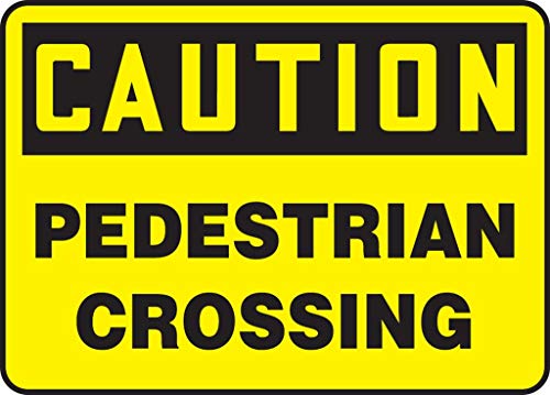 Panneau pedestrian crossing adhésif pour éviter les accidents de zone piétonne