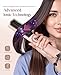 JolinKoin Hair Straightener Brush for Women: Negative Ionic Curling & Straightening Brush with Fast Heating, Reduce Damage & Anti-Scald, Gold