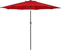 Vista 27 de Blissun - Sombrilla de aluminio para patio al aire libre de 9 pies, sombrilla de mesa para exteriores, sombrilla de jardín, sombrilla de mercado