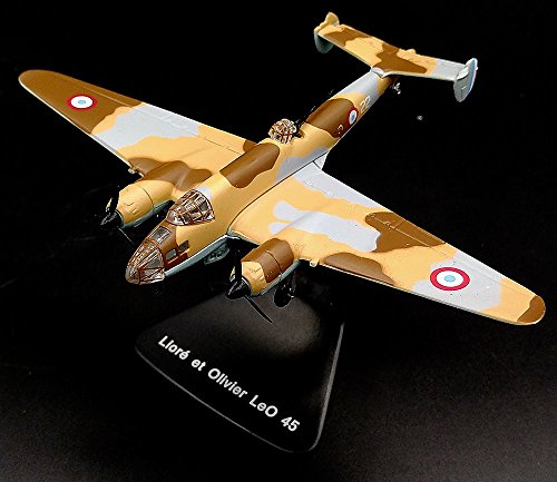 Avion FloZ Lioré et Olivier Leo 45 bomber miniature 1/144 en métal moulé sous pression
