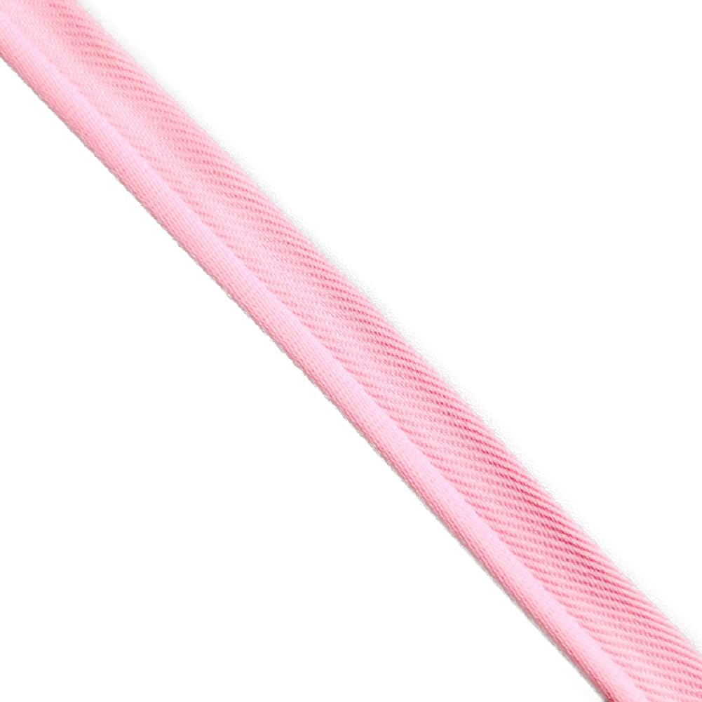 Yalulu 20 Yards Stretchy Edge Sewing Ribbon Bias Insert Piping Cord Rope for DIY Patchwork Garment Sewing Making and Trimming Home Textile (Pink)