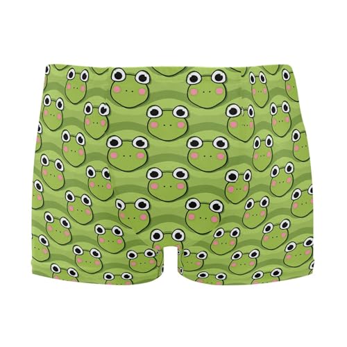 Frog Green Mens Swim Trunk Swimwear Bathing Suit Swim Brief Square Leg Board Short S B0405360