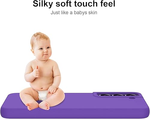 Miniatura 4 de DEENAKIN Funda protectora de silicona para Samsung Galaxy S22 Plus, suave y sedosa con forro de microfibra suave, funda protectora para Samsung