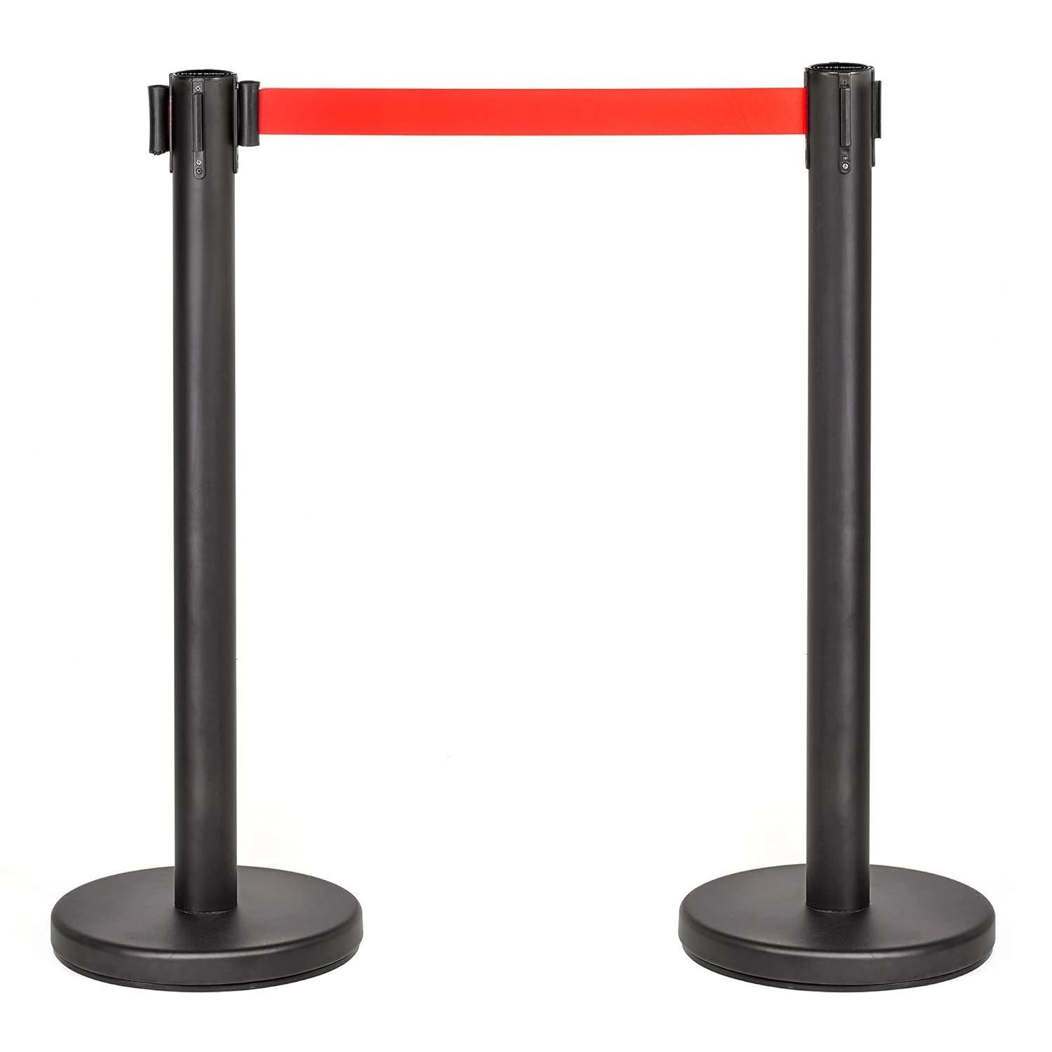 Poste Separador Cinta Extensible 3 m (2 szt.) - Cinta Delimitadora, Cinta Prohibido el Paso, Barrera Extensible