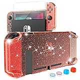 Lo que obtiene: 1x Funda para Nintendo Switch, 1x Protector de pantalla de vidrio templado, 4x Silicona Para Pulgares.