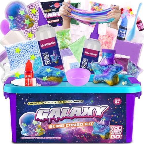 DIY Fluffly Slime Kit Set, Fluffy Cloud Slime Kit,Soft and Stretchy,Regalo per Bambina DIY, Fai da Te per Fai da Te Creativo Ragazzi Giocattoli,Kit Lavoretti Creativi