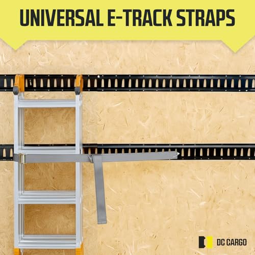E Track Cam Buckle Straps 4-Pack 2"x16 Ft – Grey view 5