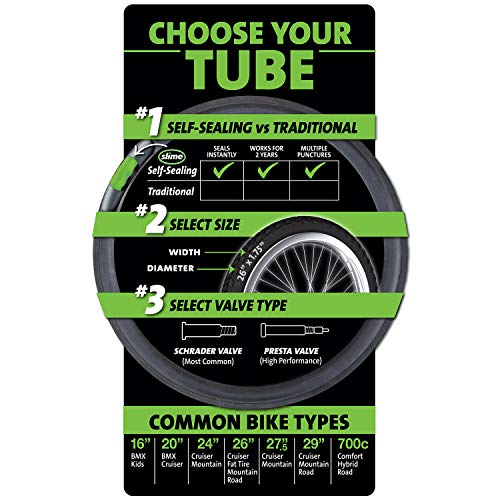 Slime Bike Inner Tube with Slime Puncture Sealant